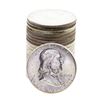 Image 1 : Roll of (20) Brilliant Uncirculated 1963 Franklin Half Dollar Coins