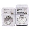 Image 1 : Lot of (10) 1989 $1 American Silver Eagle Coins NGC MS69