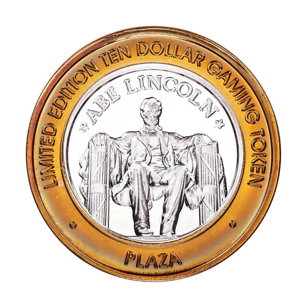.999 Silver Plaza Hotel and Casino $10 Casino Limited Edition Gaming Token