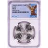 Image 1 : 1985Mo Mexico 1 Onza Libertad Silver Coin NGC MS66