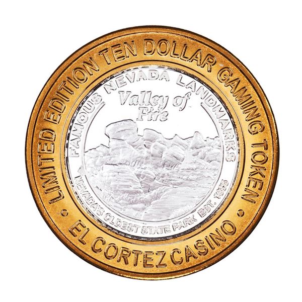.999 Fine Silver El Cortez Hotel & Casino Las Vegas $10 Limited Edition Gaming Token