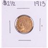 Image 1 : 1913 $2 1/2 Indian Head Quarter Eagle Gold Coin