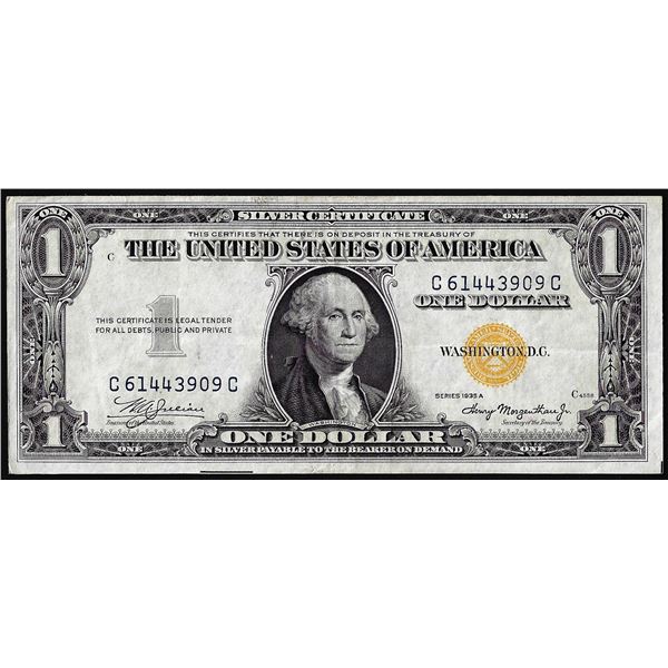 1935A $1 North Africa WWII Emergency Issue Silver Certificate Note
