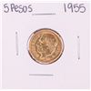 Image 1 : 1955 Mexico Cinco Pesos Gold Coin