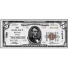Image 1 : 1929 $5 First National Bank Reno, NV CH# 7038 National Currency Note