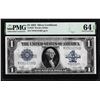 Image 1 : 1923 $1 Silver Certificate Note Fr.238 PMG Choice Uncirculated 64EPQ