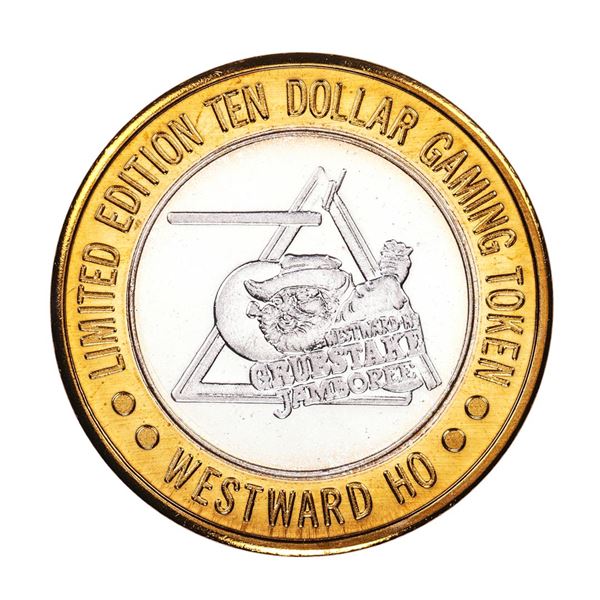 .999 Silver Westward Ho Casino Las Vegas $10 Casino Limited Edition Gaming Token