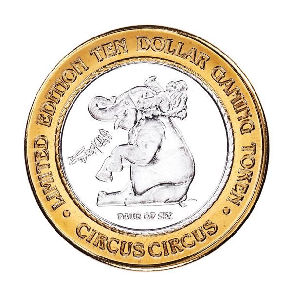 .999 Silver Circus Circus Hotel & Casino Reno, NV $10 Limited Edition Gaming Token