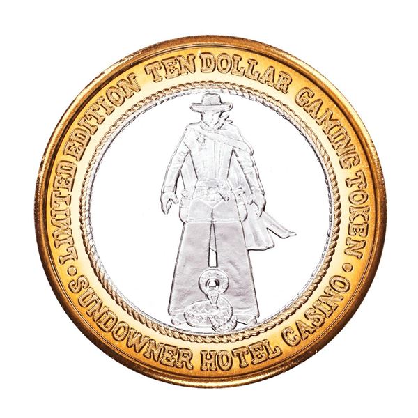 .999 Silver Sundowner Hotel Casino Reno, NV $10 Casino Limited Edition Gaming Token