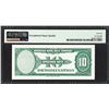 Image 2 : 1929 10 Unit American Bank Note Co. "Test Note" PMG Gem Uncirculated 66EPQ