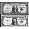 Image 1 : Lot of 1935C & 1935E $1 Silver Certificate STAR Notes