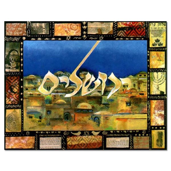 Victor Shrem "Jerusalem" Limited Edition Serigraph