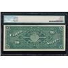 Image 2 : Finest Known 1886 $20 "Diamond Back" Silver Certificate Note Fr.315 PMG About Unc. 55