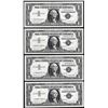Image 1 : Lot of (4) 1957A $1 Silver Certificate Star Notes