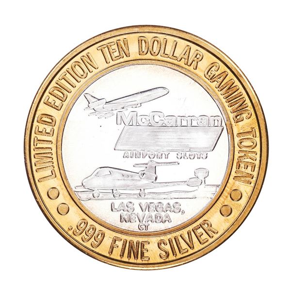.999 Silver McCarran International Airport Las Vegas, NV $10 Limited Gaming Token