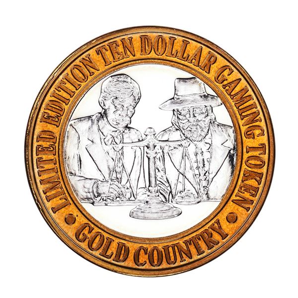 .999 Silver Gold Country Motor Inn Elko, NV $10 Limited Edition Casino Gaming Token