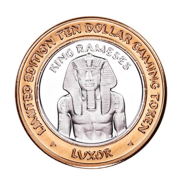 .999 Fine Silver Luxor Las Vegas, Nevada $10 Limited Edition Gaming Token