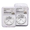 Image 1 : Lot of (10) 1988 $1 American Silver Eagle Coins NGC MS69