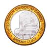 Image 1 : .999 Silver Barbary Coast Las Vegas, Nevada $10 Casino Limited Edition Gaming Token