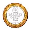 Image 2 : .999 Silver Barbary Coast Las Vegas, Nevada $10 Casino Limited Edition Gaming Token