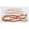 Image 1 : Lot of Two Pearl and Agate Necklace