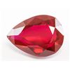 Image 1 : 25.20ct Pear Cut Red Natural Ruby GGL