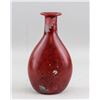 Image 1 : European Red Glass Bottle Signed MUESTRA