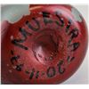 Image 7 : European Red Glass Bottle Signed MUESTRA