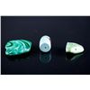 Image 2 : Lot of Three Chinese Turquoise & Malachite Pendant