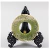 Image 3 : Chinese Archaistic Green Jade Carved Bi Disk