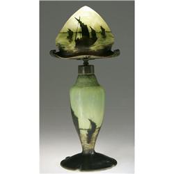 A French Glass Lamp Daum Nancy, Late Nineteenth Ce