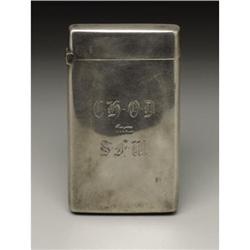 A Victorian Silver Calling Card Case 