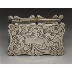 A Victorian Silver Crystal Palace Vinaigrette 