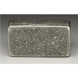 A Russian Silver Snuff Box