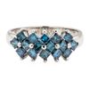 Image 2 : 1.10 ctw Princess Cut Diamond Ring - 14KT White Gold