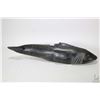 Image 1 : Hand carved soapstone fish sculpture, no signature seen, 18" in length