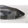 Image 2 : Hand carved soapstone fish sculpture, no signature seen, 18" in length