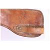 Image 2 : Vintage leather rifle scabbard marked MP and a leather holster and belt