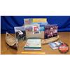 Image 1 : Box Lot: Canadian Historical Books & 2 Birchbark Décor Canoes