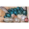 Image 2 : Large Collection of Glass Insulators with Wooden Box (See Pic)