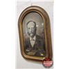 Image 1 : Framed Convex Photo of Man (22-1/2"H x 14-1/2"W)