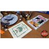 Image 2 : Box Lot: Variety of Bird Ornaments, Books, Plates & Painting