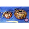 Image 2 : Home Décor Pumpkins (2) (Largest 10"H)