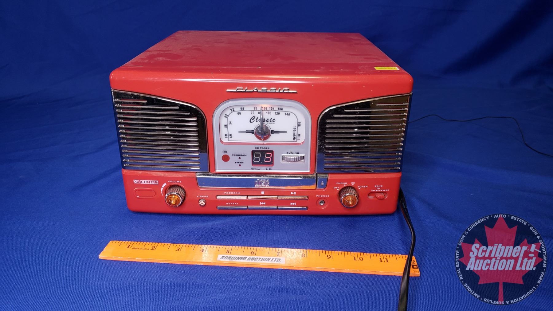 Curtis Classic AM/FM Radio/CD Player & Record Player (7