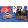 Image 3 : Box Lot: Scotty Dog Collection ! (Incl. Coal Oil Lamp, Cast Book Ends, Tartan Dog Coat, Ornaments, e