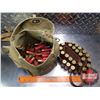 Image 1 : AMMO: Variety of Brands 28ga Canvas Bag (104 Rnds) c/w Ammo Belt