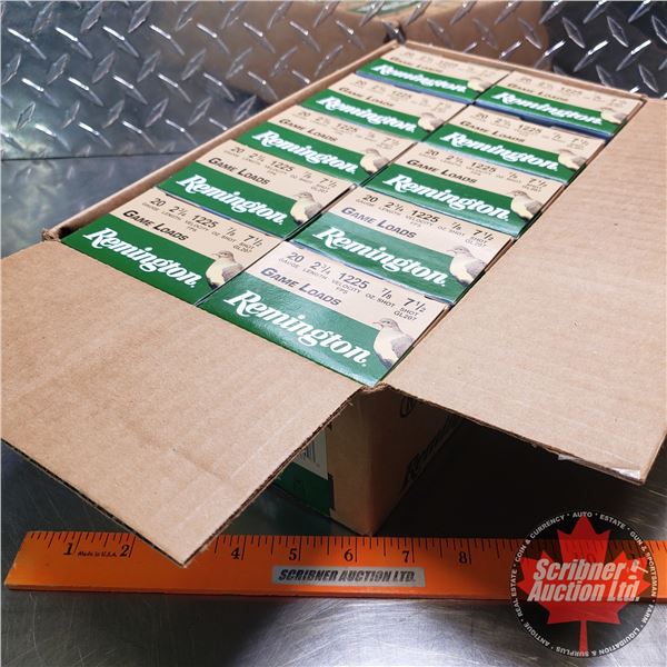 AMMO Case Lot Remington Game Loads 20ga 23/4" (7/8oz 71/2 Shot