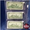 Image 2 : Canada $1 Bills 1967 Centennial (3): Beattie/Rasminsky (#PO7589104 ; HP8337681 & No S/N#) (See Pics 