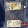 Image 2 : Canada $5 Bills (2) : 2002 Knight/Dodge #HNJ33889 ; 2006 Jenkins/Carney #APN0439128 (See Pics for Si