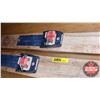 Image 3 : Vintage Wooden Skiis (74"L)